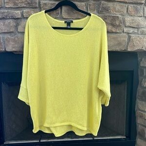 Alfani yellow slightly see through sweater. Size XL